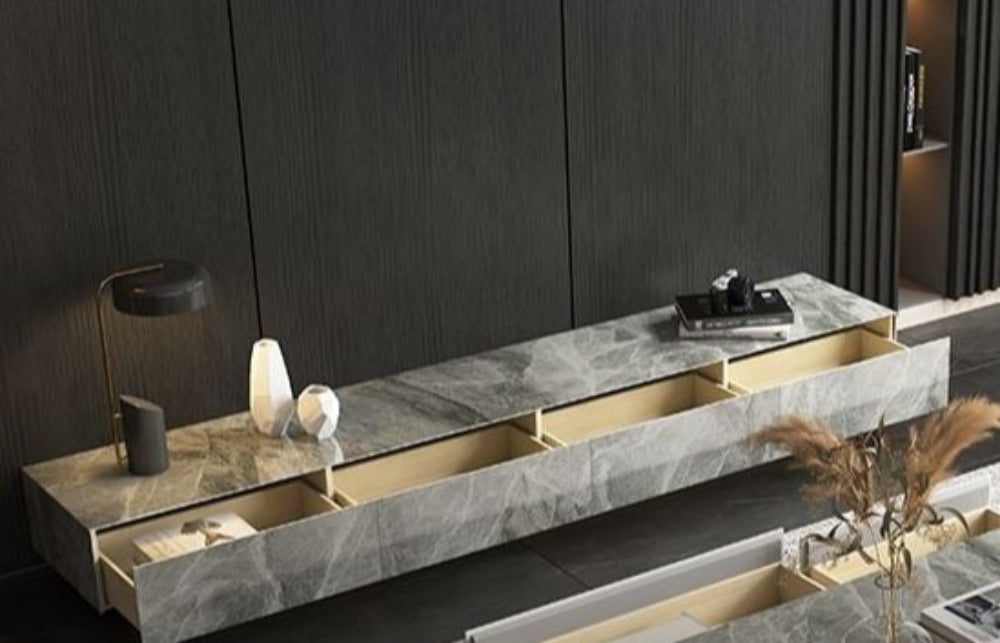 Lixra Italian Style Marble Modern TV Stand