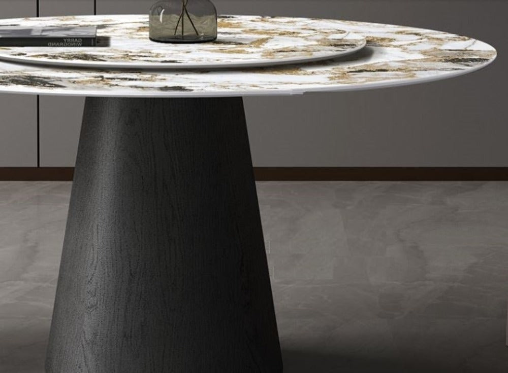Lixra Italian Style Round Marble Dining Table