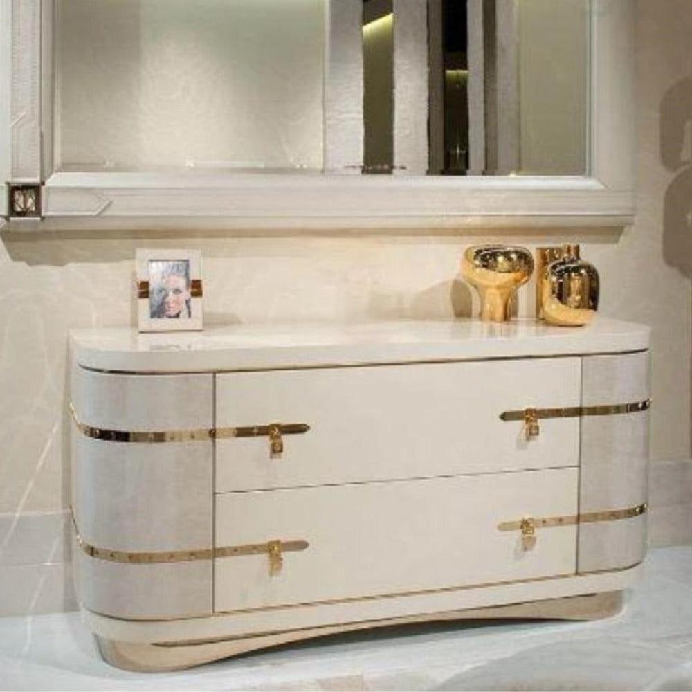 Lixra Italian Style Wooden Dresser Table