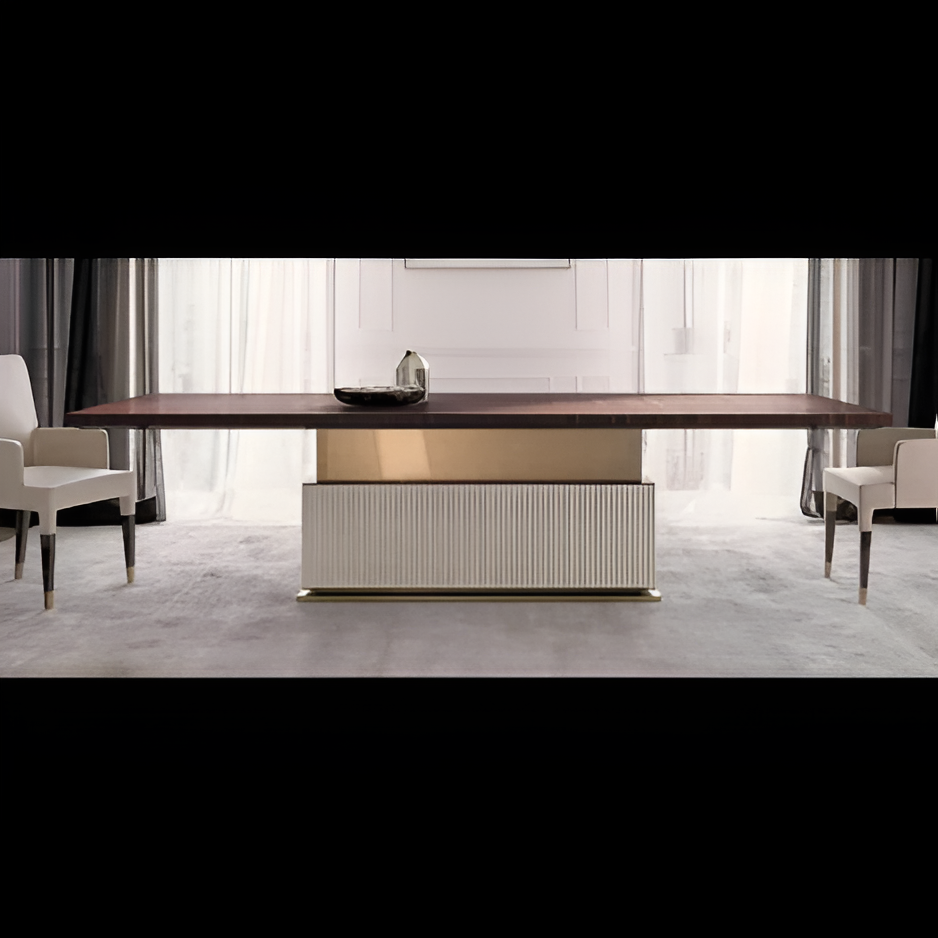lixra Italian Wooden Modern Dining Table
