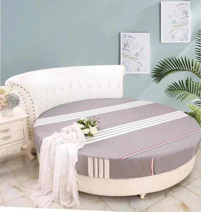 Lixra King Or Queen Size Round Cotton Bedsheet