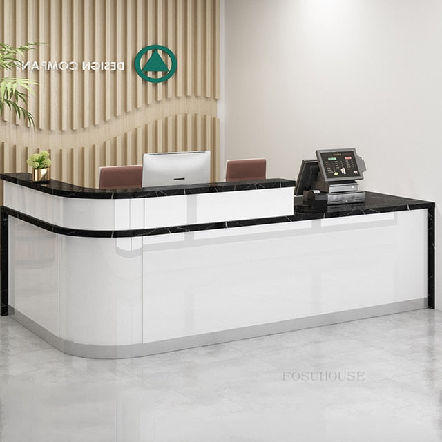 Lixra L-Shaped Exclusive Office Reception Desk