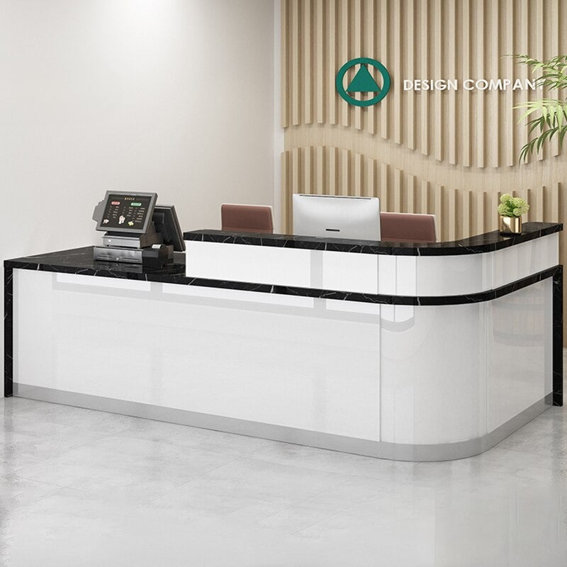 Lixra L-Shaped Exclusive Office Reception Desk