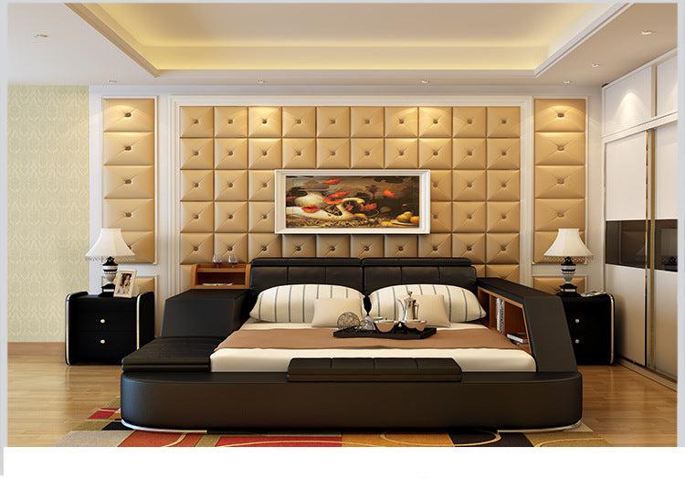 Lixra Lavish Design Magnificent Cozy Leather Bed