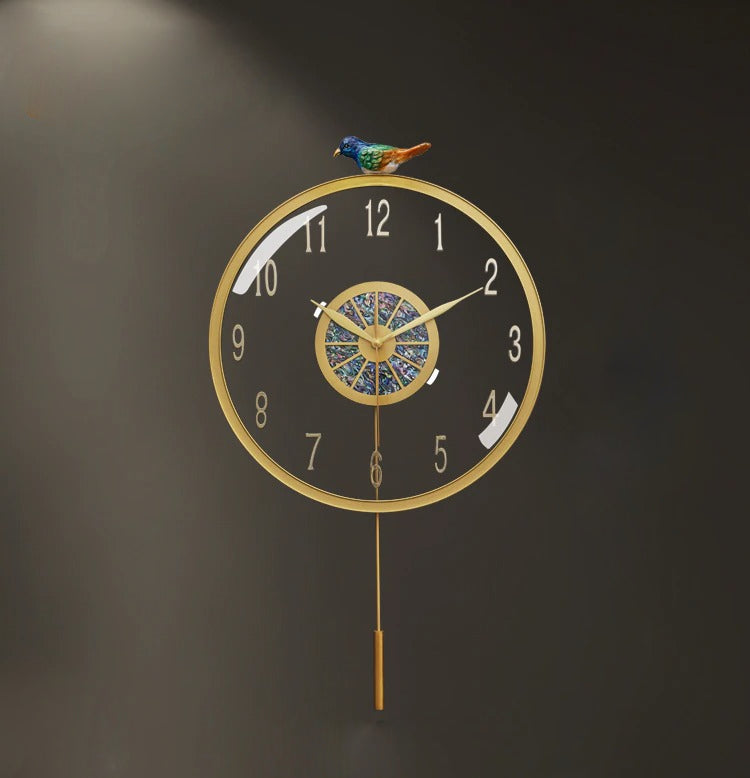 Lixra Lavish Design Metallic Circular Wall-Clock