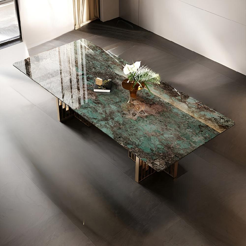 Lixra Lavish Marble Dining Table Set With 6