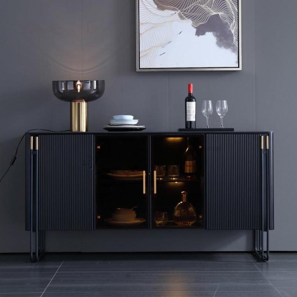 Lixra Lavishing Marble-Top Modern Buffet Table