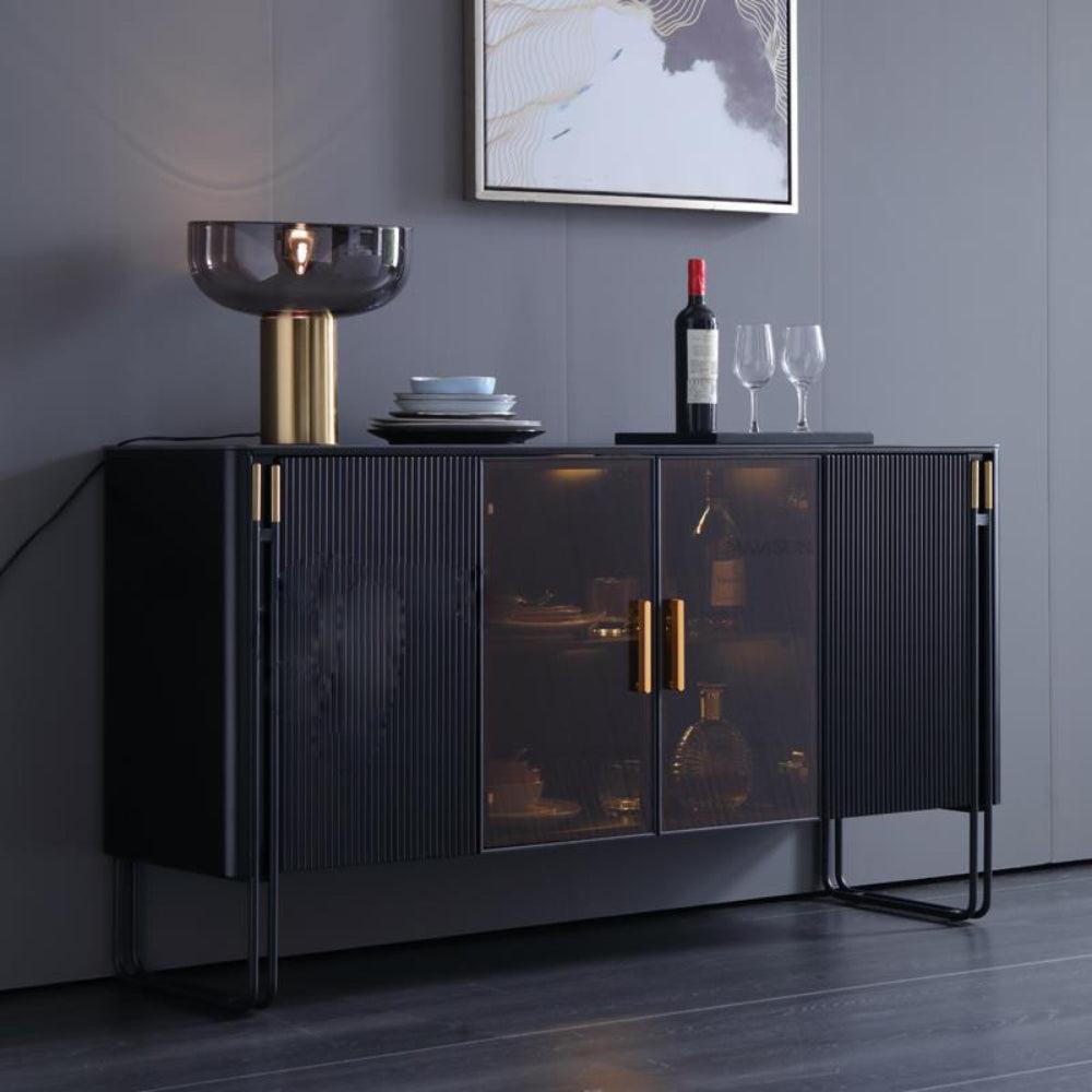 Lixra Lavishing Marble-Top Modern Buffet Table