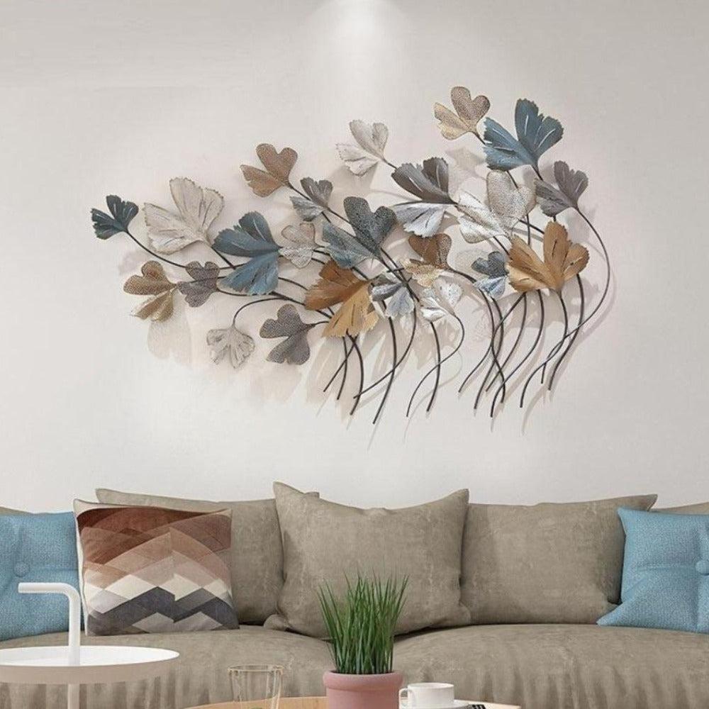 Lixra Leaf-Style Creative Metal Wall Hanging