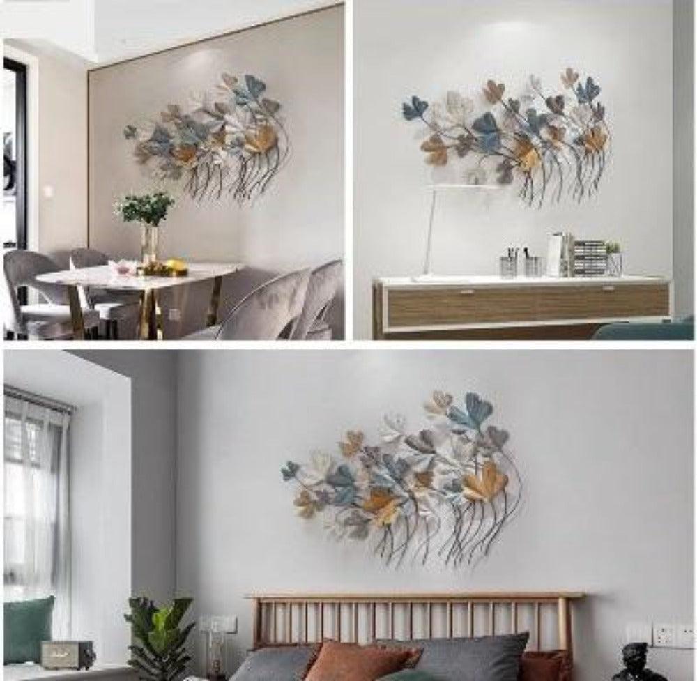 Lixra Leaf-Style Creative Metal Wall Hanging