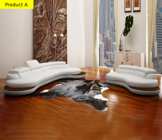 Lixra Leather Sectional Sofa For Living Room