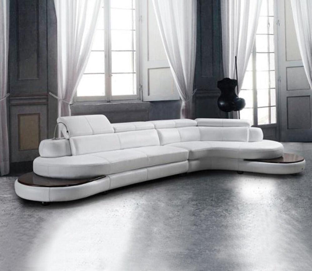 Lixra Leather Sectional Sofa For Living Room