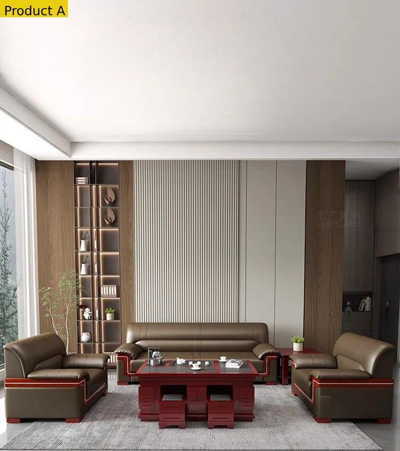 Lixra Leather Sofa Set For Living Room