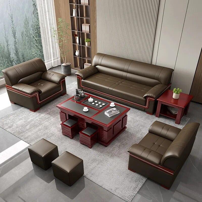 lixra Leather Sofa Set for Living Room