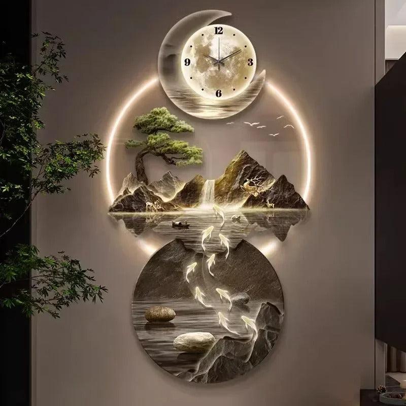 Lixra LED Decorative Wall Clocks For Living Room