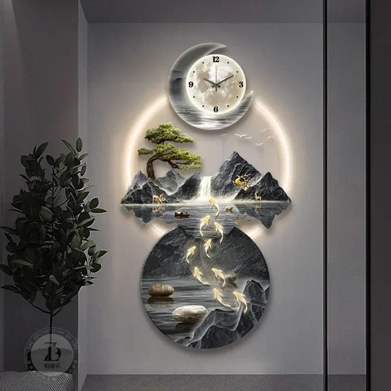 Lixra LED Decorative Wall Clocks For Living Room
