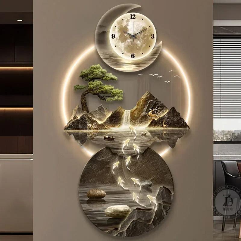 lixra LED Decorative Wall Clocks for Living Room