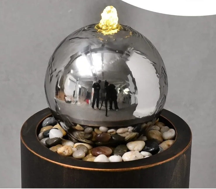 Lixra LED-Lit Hollow Carved Outdoor Fountain