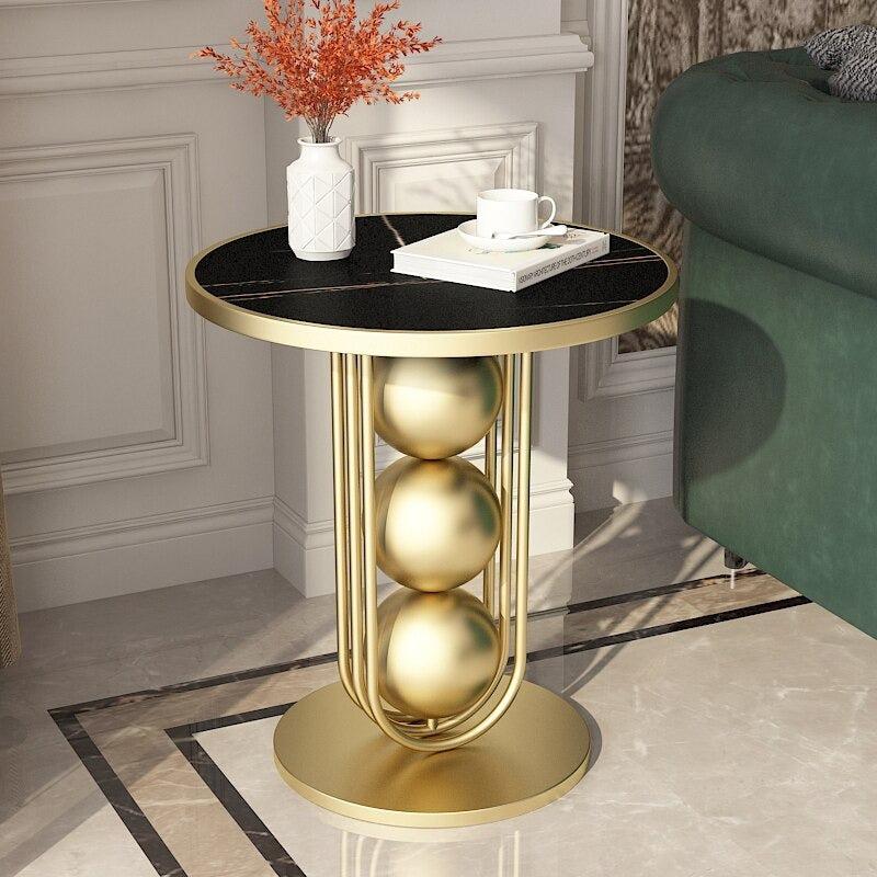 Lixra Light Luxurious Marble-Top Side Table