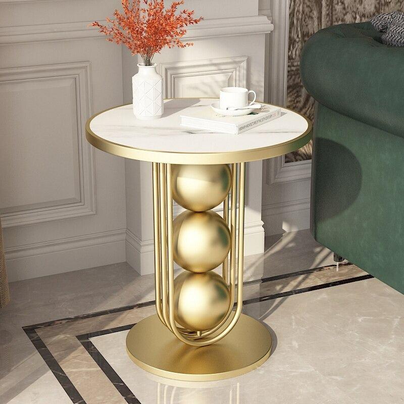 Lixra Light Luxurious Marble-Top Side Table