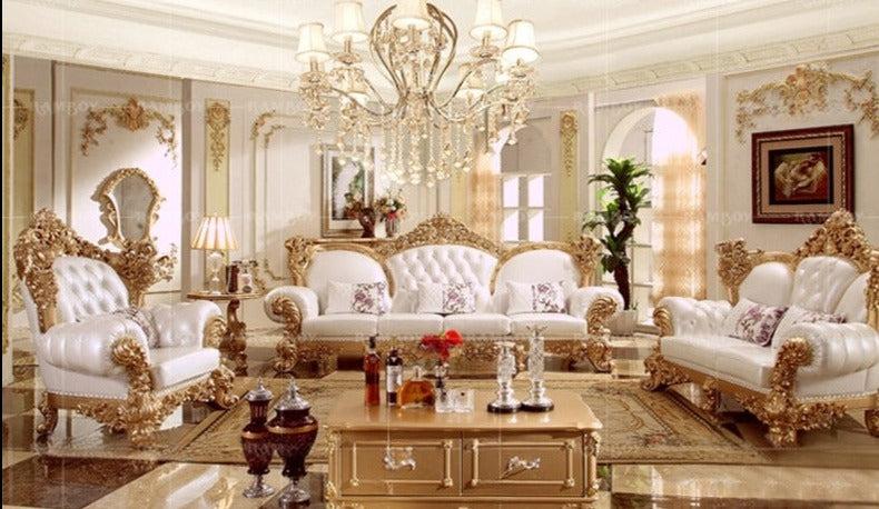 lixra Liville European Leather Sofa Set Of 3