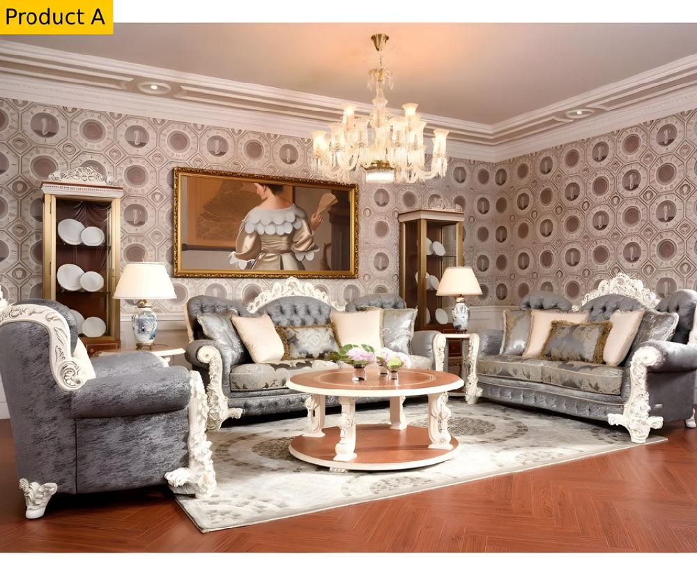 Lixra Liville Wooden Antique European Sofa Set