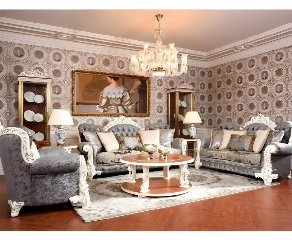 lixra Liville Wooden Antique European Sofa Set