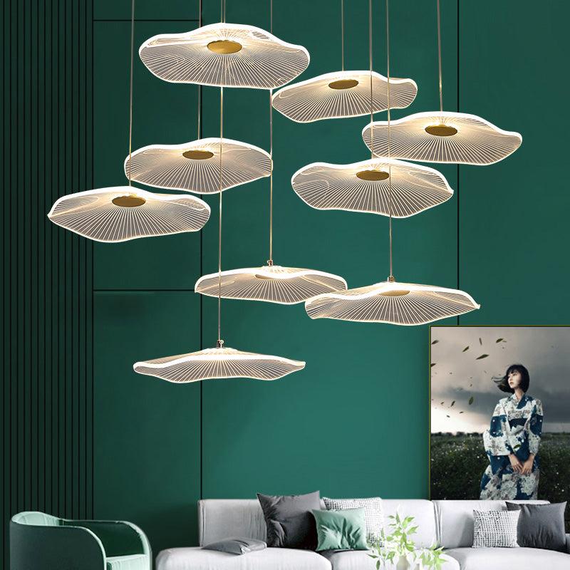 Lixra Lotus Leaf Design Modern Chandelier