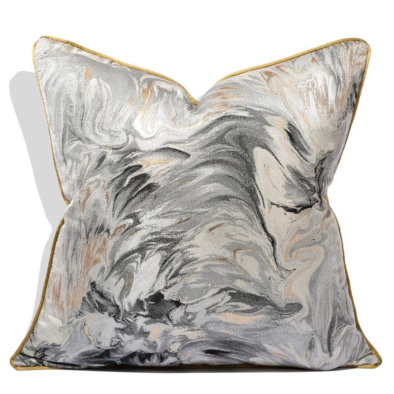 lixra Lustrous Metallic Square Pillow Covers
