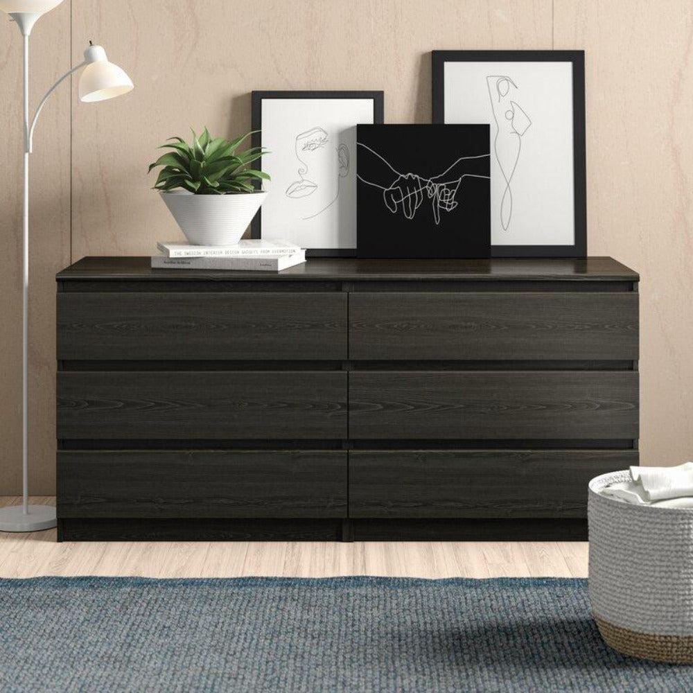 Lixra Lustrous Modern Wood Drawer Chest