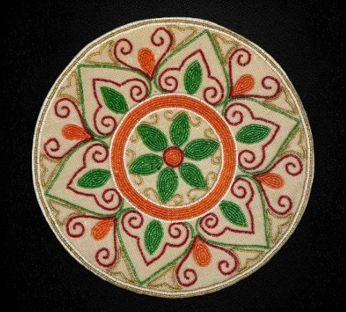 Lixra Luxurious 4-Piece Glass Bead Placemats