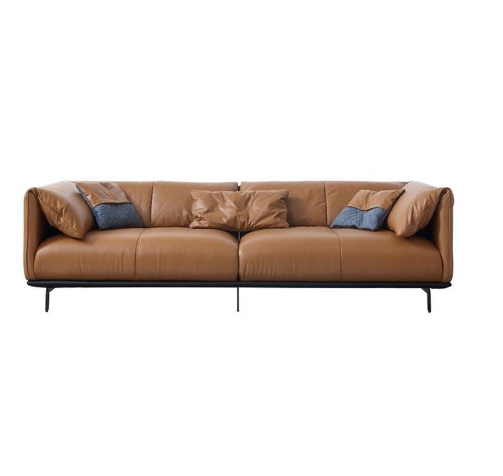 lixra Luxurious 4-Seater Leather Sofa For Indoors