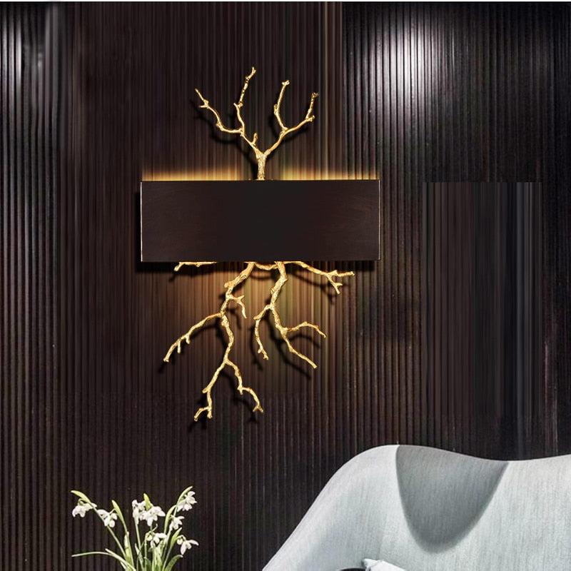 lixra Luxurious Branch Design Wall Lamp