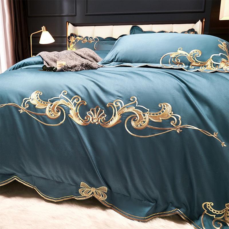Lixra Luxurious Cotton Embroidery Bedding Set