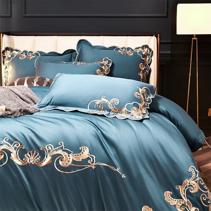 Lixra Luxurious Cotton Embroidery Bedding Set