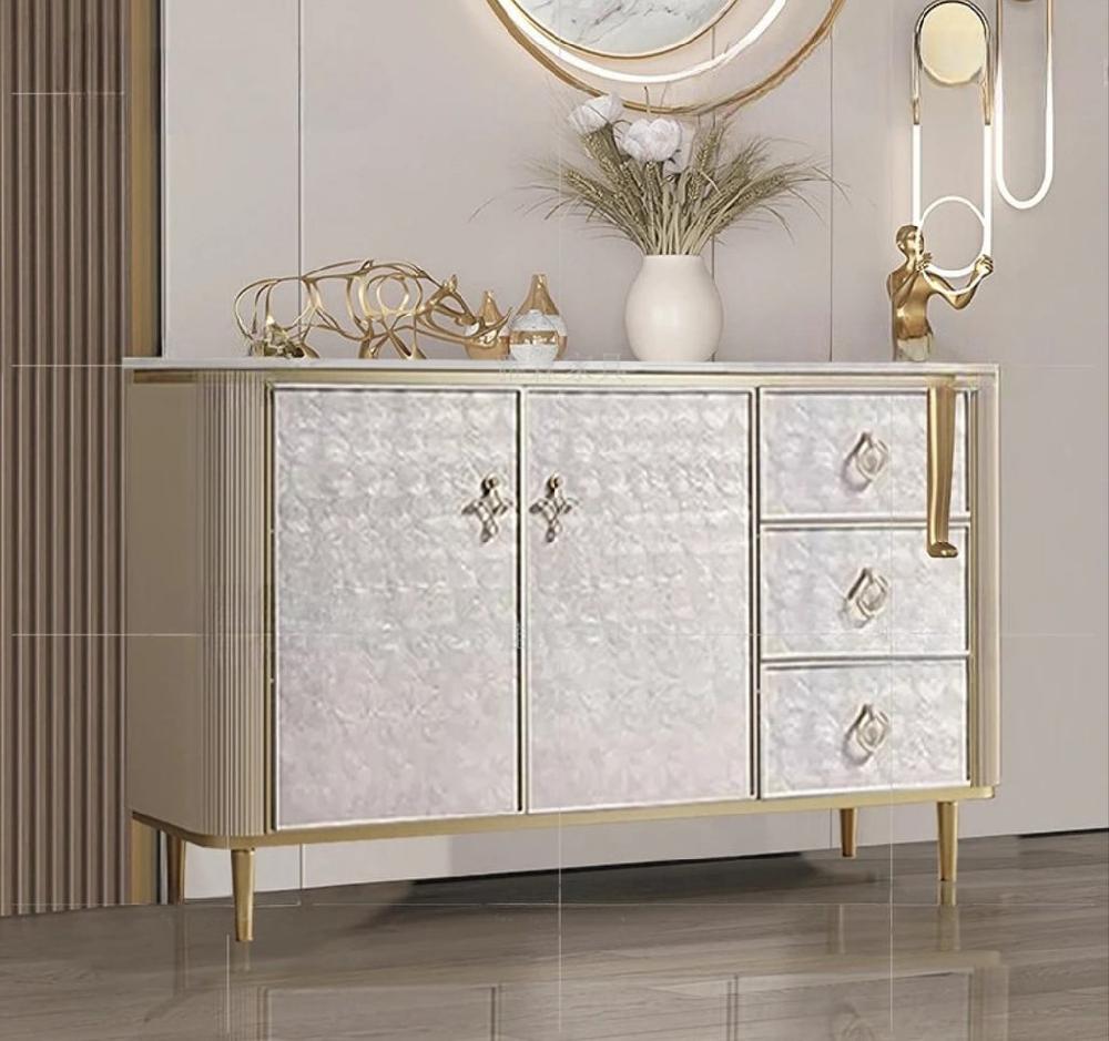 Lixra Luxurious Designed White Buffet Table