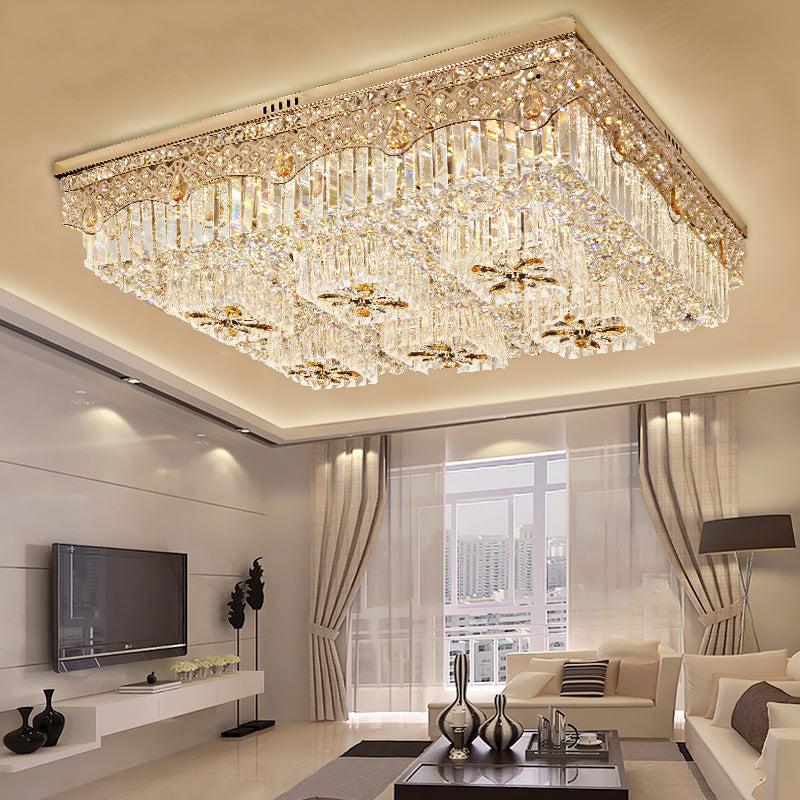 Lixra Luxurious Dimmable Crystal Glass Chandelier