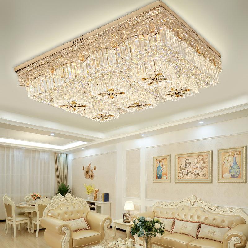 Lixra Luxurious Dimmable Crystal Glass Chandelier