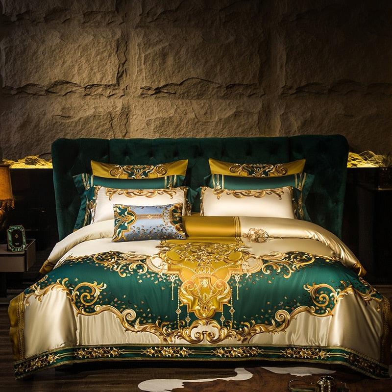 Lixra Luxurious Embroidery Cover Bedding Sets