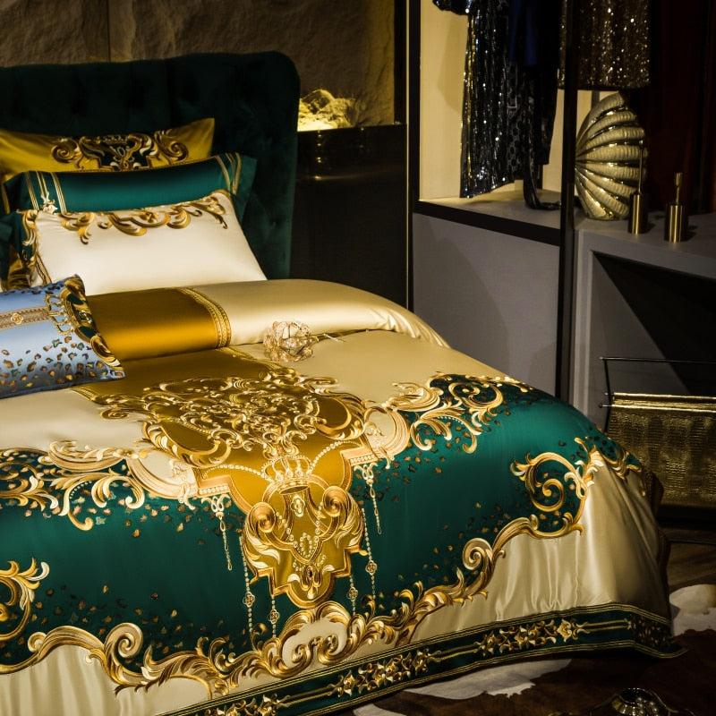 Lixra Luxurious Embroidery Cover Bedding Sets
