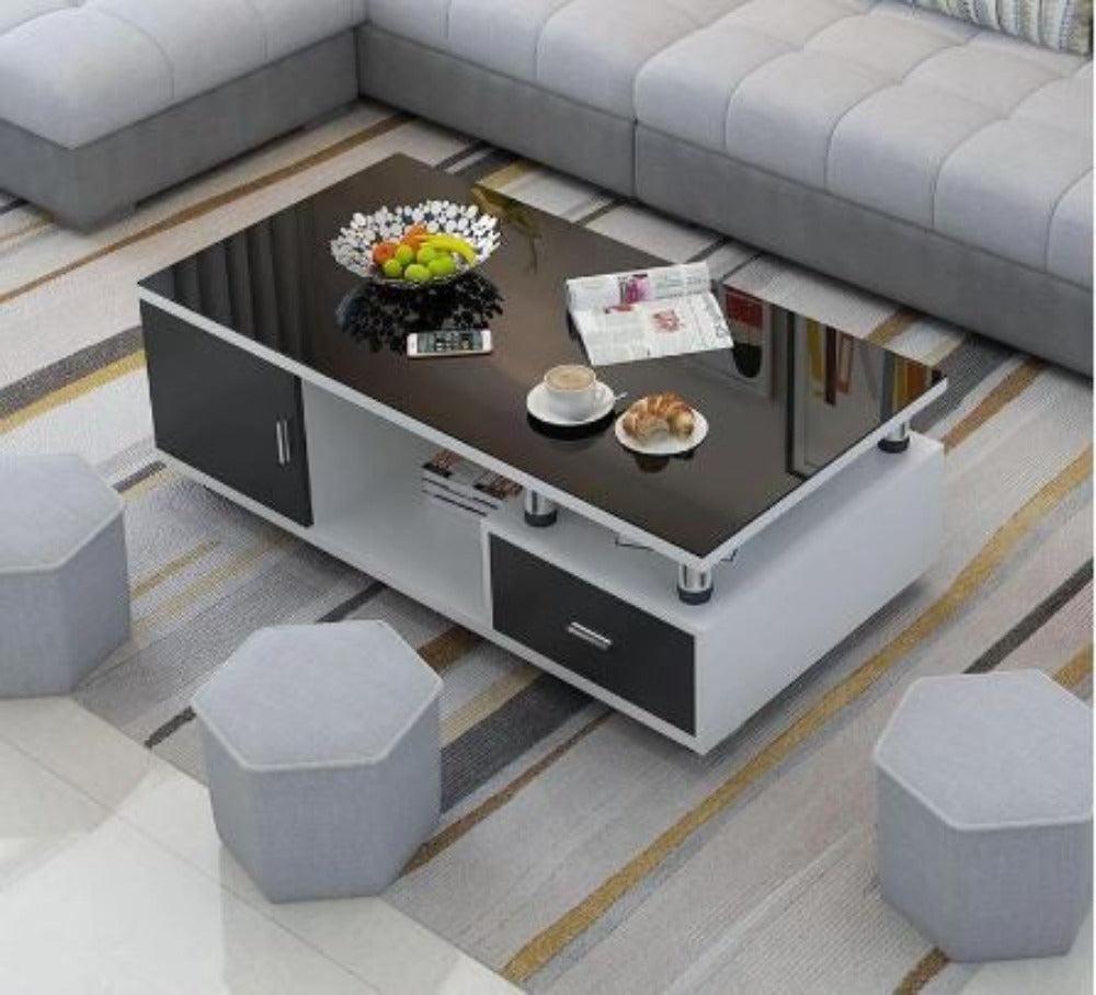 Lixra Luxurious Glass Modern Coffee Table