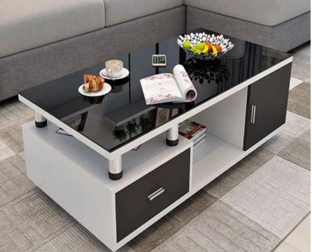 lixra Luxurious Glass Modern Coffee Table