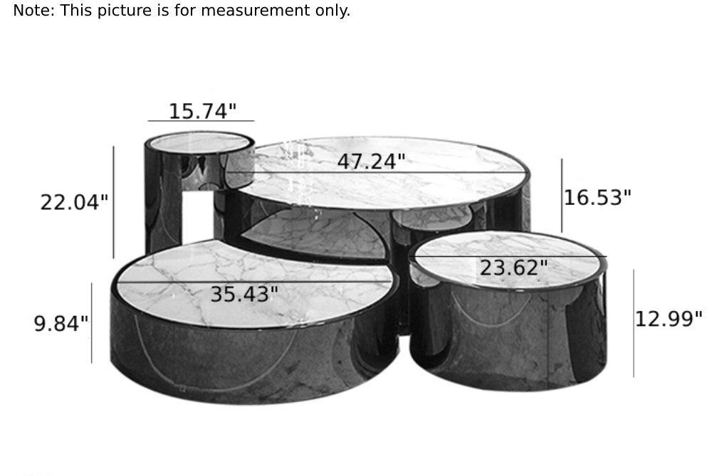 Lixra Luxurious Glass Round Coffee Table