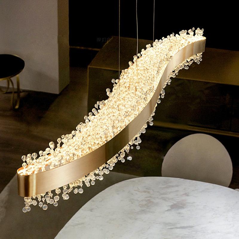 Lixra Luxurious Gleaming Modern Crystal Chandelier