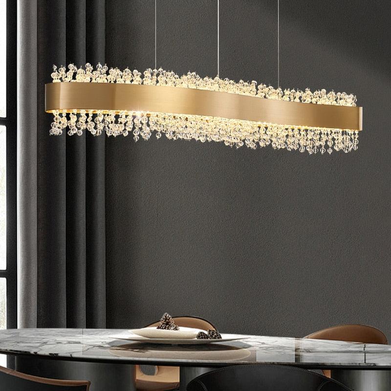 Lixra Luxurious Gleaming Modern Crystal Chandelier