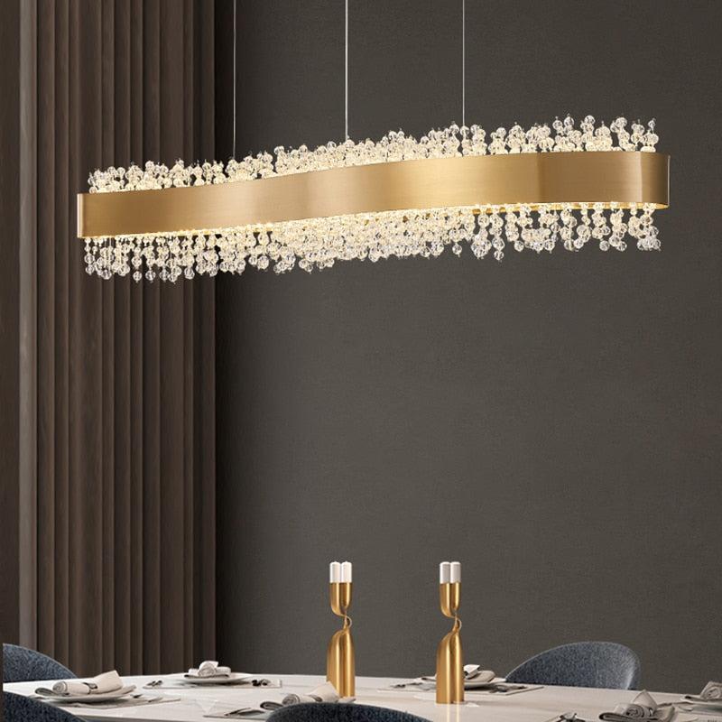 lixra Luxurious Gleaming Modern Crystal Chandelier