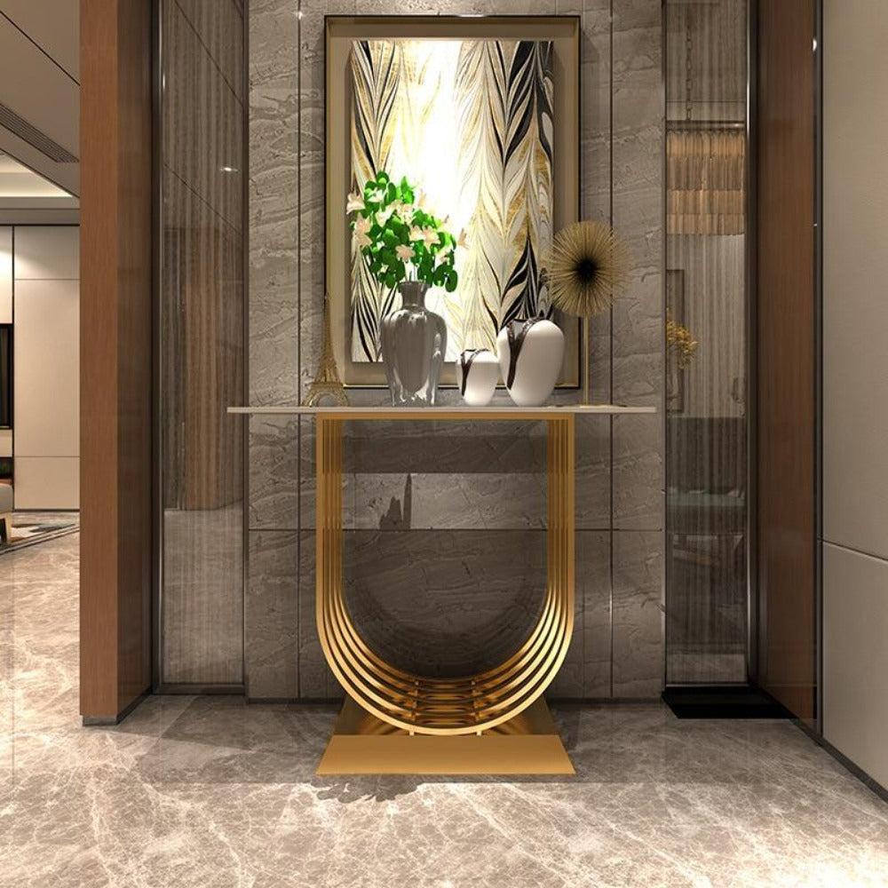 Lixra Luxurious Glossy Finish Accent Table