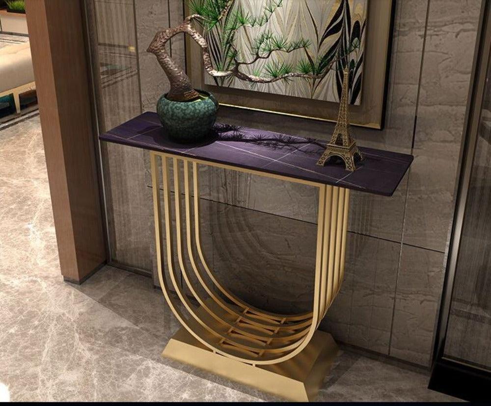 Lixra Luxurious Glossy Finish Accent Table