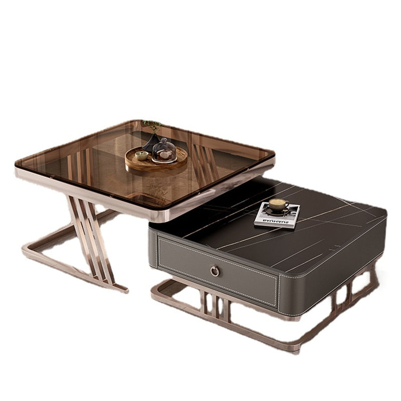 Lixra Luxurious Glossy Finish Coffee Table