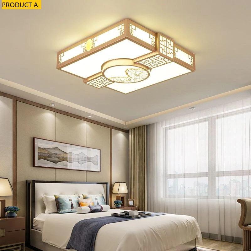 lixra Luxurious Gold Square LED Ceiling Light